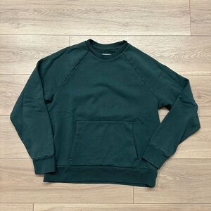 Everlane Men's Deep Green Crewneck Sweater
